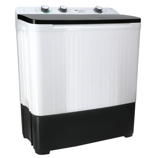DW 6550 GLASS LID (BLACK/GREY) Twin Tub Washing Machine