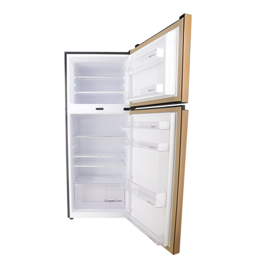 REF 9173 CHROME HAIRLINE BLACK Double Door Refrigerator