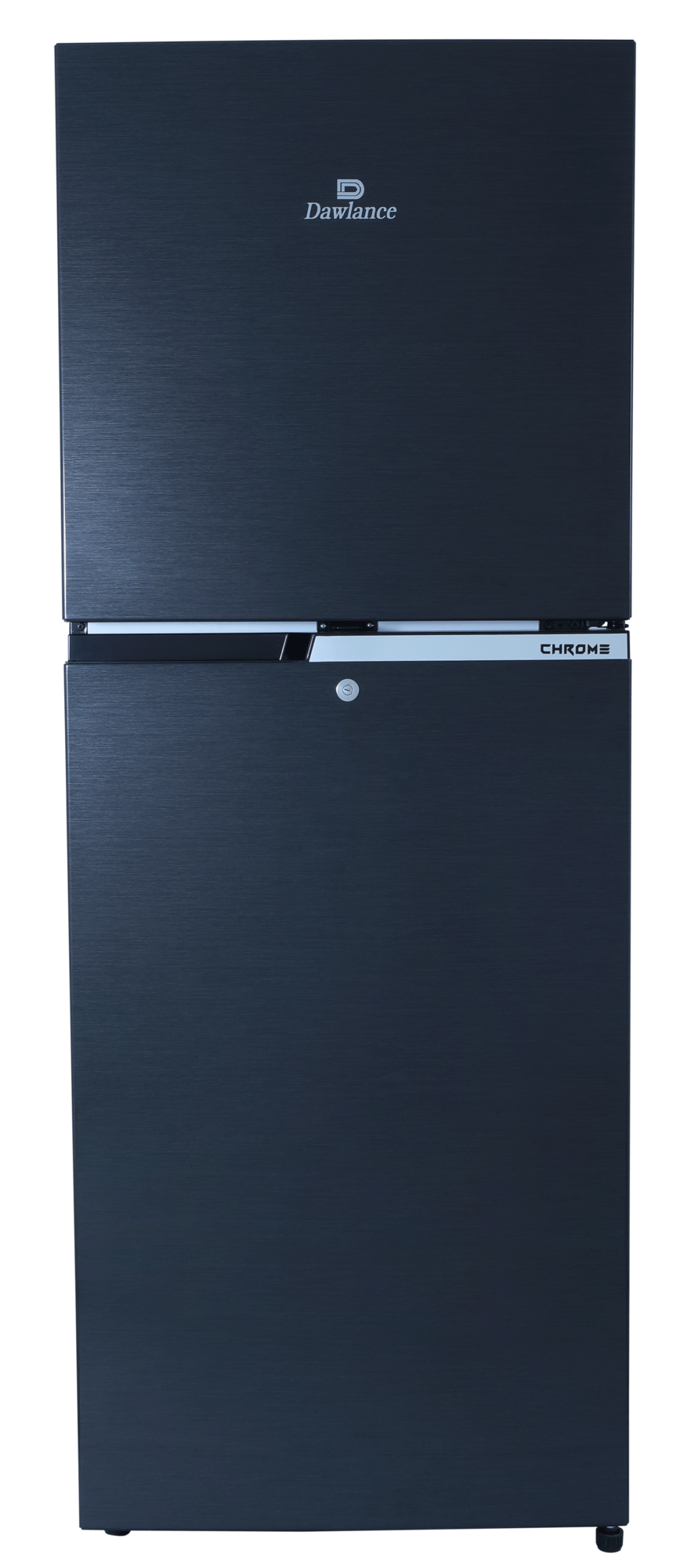 REF 9169WB CHROME HAIRLINE BLACK Double Door Refrigerator
