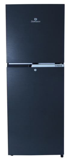 REF 9169WB CHROME HAIRLINE BLACK Double Door Refrigerator