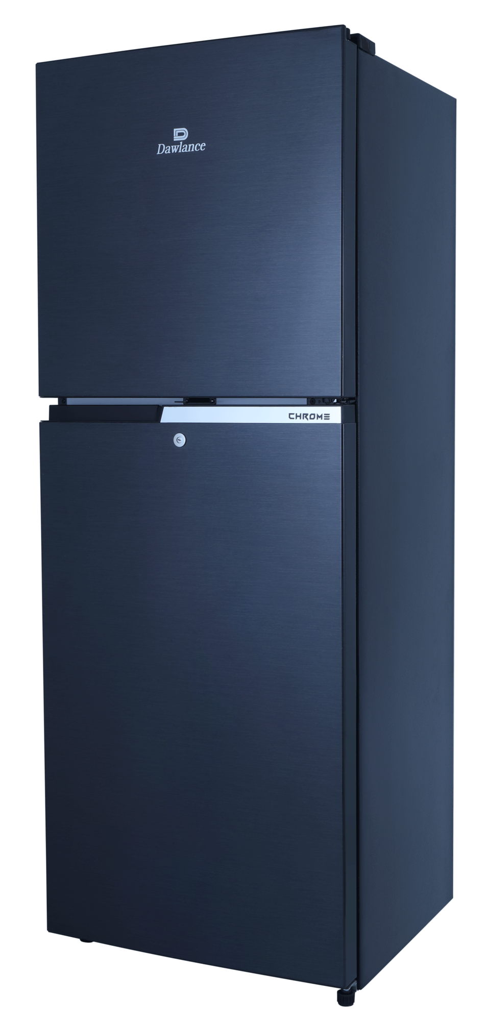 REF 9169WB CHROME HAIRLINE BLACK Double Door Refrigerator