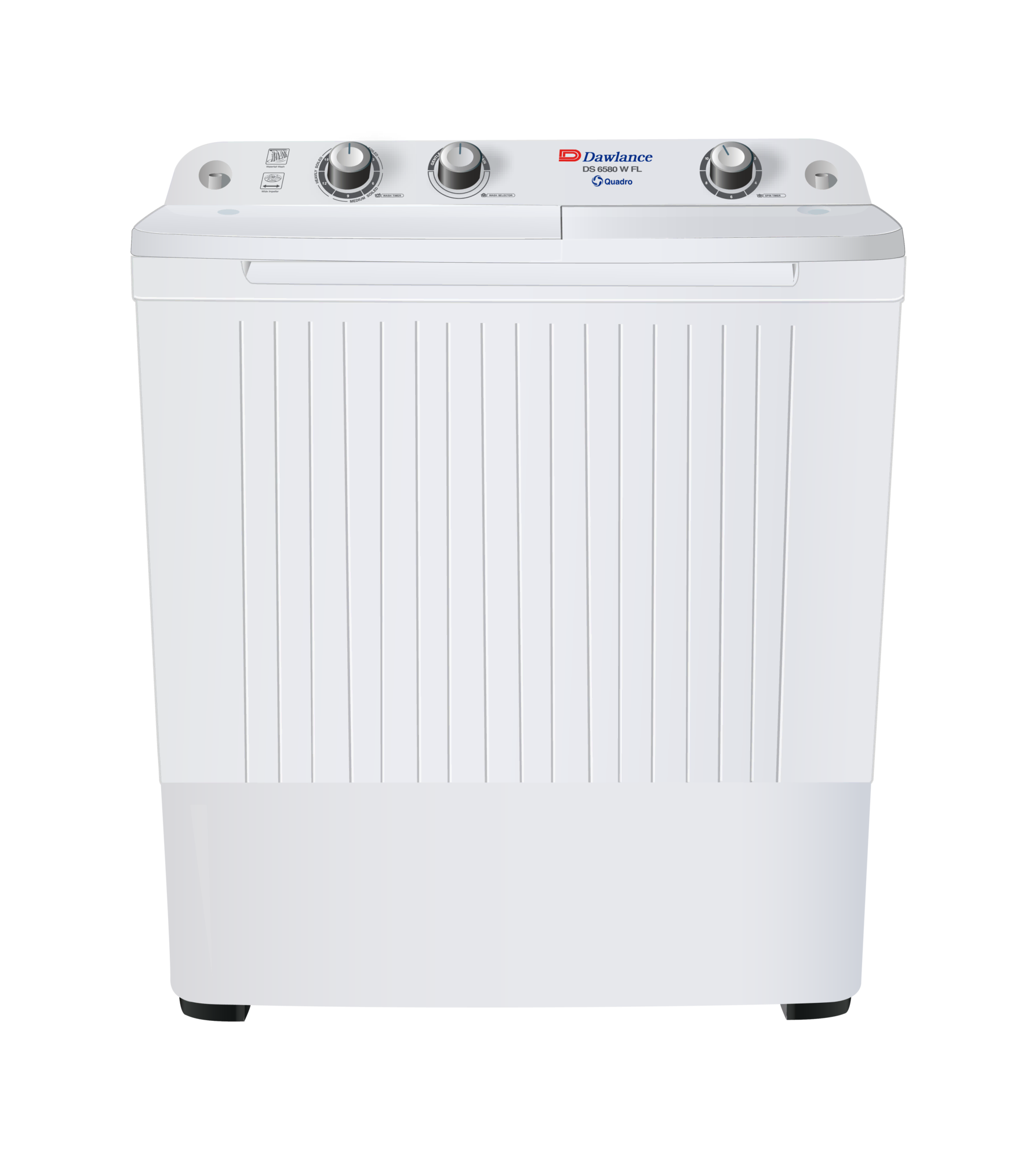 DW 6580 White Twin Tub Washing Machine
